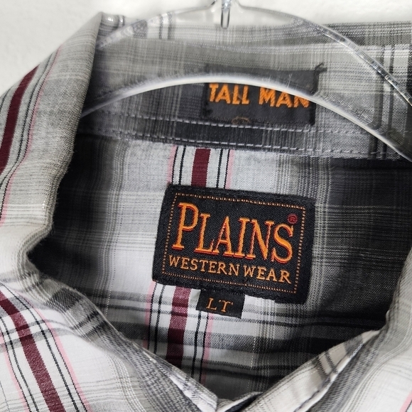 PLAINS WESTERN WEAR PEARL SNAP WESTERN SHIRT - Picture 6 of 7